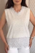 Футболка INEDIT 50052 Light-Grey ONE SIZE - зображення 4