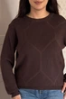 Светр INEDIT 10622 Brown ONE SIZE - изображение 4