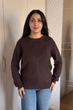 Светр INEDIT 10622 Brown ONE SIZE - изображение 5