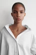 Сорочка жіноча COS open-collar cotton shirt 1290610006 Eur 42 Білий - изображение 3