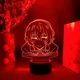 3D аниме-светильник LED ночник Осаму Дадзай Большой из бродячих псов - LED RGB-лампа на 16 цветов с пультом ДУ - изображение 4