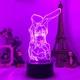 Світлодіодний 3D аніме-світильник LED нічник Маи (Маі/Маї) Сакурадзіма з Bunny Girl Senpai, лампа з RGB-підсвіткою на 7 кольорів - зображення 1