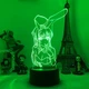 Світлодіодний 3D аніме-світильник LED нічник Маи (Маі/Маї) Сакурадзіма з Bunny Girl Senpai, лампа з RGB-підсвіткою на 7 кольорів - зображення 4