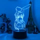 Світлодіодний 3D аніме-світильник LED нічник Маи (Маі/Маї) Сакурадзіма з Bunny Girl Senpai, лампа з RGB-підсвіткою на 7 кольорів - зображення 5