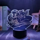 3D аниме-светильник ночник Нэдзуко Камадо с Клинка, рассекающего демонов Demon Slayer, RGB-лампа с LED-подсветкой на 7 цветов - изображение 5