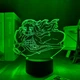 3D аниме-светильник ночник Нэдзуко Камадо с Клинка, рассекающего демонов Demon Slayer, RGB-лампа с LED-подсветкой на 7 цветов - изображение 3