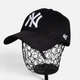 Кепка бейсболка New York Yankees 47 Brand с белой вышивкой мужская женская размер 55-60см логотип NY Нью Йорк черный (125626) - изображение 4