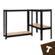 Складський стелаж Bigstren 150×75×30 см чорний - изображение 15