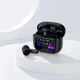 Бездротові Bluetooth навушники ACEFAST W6 smart screen active noise cancelling true wireless earbuds BT 5.4 Black - изображение 6