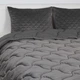 Ковдра ТЕП "VELOUR" Темно-сіра (350 г/м²), 180x210 двоспальна - изображение 4