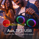 Портативная Bluetooth-колонка Charce 6 LED с RGB-подсветкой, TWS, Power Bank, черная - изображение 4