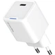 Мережевий зарядний пристрій ColorWay GaN Mini 25W USB-C PD 3.0 PPS QC 4.0+ White (CW-CHS052PD-WT) - зображення 1