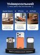 Магнітний повербанк 10000 mah 20W Qinetiq P10 aluminium powerbank magsafe 3 в 1 для епл apple айфона iphone 12 13 14 15 16 17 і apple watch бездротовий портативний магсейф магнітна бездротова зарядка універсальна павербанк максейв Cosmic orange - зображення 10