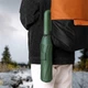 Парасолька Lesko H448 Dark Green повний автомат антивітер проти дощу та сонця з ручкою карабіном 10 спиць - зображення 2