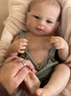 Реборн хлопчик Reborn Baby 48 см – реалістична лялька немовля з вініл-силікону, з аксесуарами, без тканини (RB019) - зображення 3