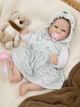 Інтерактивний пупс Reborn Baby Born Ellie 42 см — реагує на рухи, сміється, плаче та засинає, з аксесуарами (RBM24039) - изображение 3