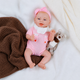 Інтерактивний пупс Reborn Baby Born Elly 42 см — реагує на рухи, сміється, плаче та засинає, з аксесуарами (RBM24018) - изображение 1