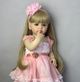 Лялька реборн Reborn Baby Doll Bella у рожевій сукні 55 см, вінілова, з волоссям та аксесуарами, можна купати (RB051) - изображение 2
