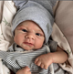 Реалістична лялька Reborn Baby Doll Elijah 48 см — вініл-силіконовий хлопчик з промальованим волоссям та аксесуарами, можна купати (RB050) - изображение 4