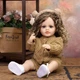 Реалістична лялька Reborn Baby Doll Hazel 55 см — вінілова дівчинка з кучерявим волоссям та аксесуарами, можна купати (RB080) - зображення 1