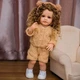 Реалістична лялька Reborn Baby Doll Hazel 55 см — вінілова дівчинка з кучерявим волоссям та аксесуарами, можна купати (RB080) - зображення 6