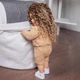 Реалістична лялька Reborn Baby Doll Hazel 55 см — вінілова дівчинка з кучерявим волоссям та аксесуарами, можна купати (RB080) - зображення 7