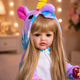 Реалістична лялька реборн Reborn Baby Doll Melody 55 см – вінілова дівчинка з довгим волоссям та аксесуарами, можна купати - изображение 2