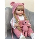 Лялька реборн Reborn Baby Doll реалістична вінілова з аксесуарами та волоссям, 55 см, можна купати (RB017) - изображение 2