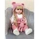 Лялька реборн Reborn Baby Doll реалістична вінілова з аксесуарами та волоссям, 55 см, можна купати (RB017) - изображение 5