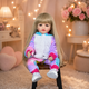 Реалістична лялька реборн Reborn Baby Doll Melody 55 см – вінілова дівчинка з довгим волоссям та аксесуарами, можна купати - изображение 6