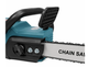 Акумуляторна ланцюгова пила Makita 18" 48V з автоматичним змащенням ланцюга, 2 акумулятори, металевий редуктор, шина 18 дюймів, бездротова електропила для обрізки дерев, заготівлі дров, садових, будівельних і монтажних робіт - зображення 7