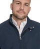 Мужская куртка-бомбер Tommy Hilfiger стильный дизайн утепленная застежка молния L синяя - изображение 7