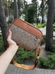 Мужская барсетка Coach прямоугольная черная. Маленькая сумка Coach с монограммой через плечо. Кросс-боди Coach. - изображение 2