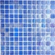 Мозаика PWPL25503 BLUE синяя с присыпкой и перламутром облицовочная (13-78745) - изображение 1