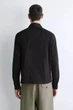 Бавовняна сорочка-куртка COS cotton zipped overshirt 1285566001 XS Чорний - изображение 6