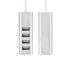 USB-хаб HOCO HB1 4USB Line machine Silver - зображення 2
