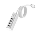 USB-хаб HOCO HB1 4USB Line machine Silver - зображення 4