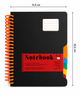 Зошит на спіралі "Notebook" клітина, A5, 200 аркушів, DSCN0752, роздільники (чорний) - зображення 2
