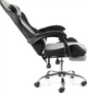 Кресло игровое Holmer GCH-05 Size L Fabric Gray/Black Metall+Footrest - изображение 14