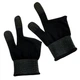 Ігрові рукавички для телефона HOCO GA21 Eagle Claw silver fiber two-finger gaming gloves сенсорні геймерські напіврукавички на два пальці зі срібним волокном 2 шт Чорні - зображення 1