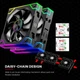 Вентилятор Xilence GAMING XPF360.ARGB PWM 3 шт Black (XF072) - изображение 11