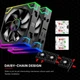Вентилятор Xilence GAMING XPF360R.ARGB PWM REVERSE 3 шт Black (XF073) - зображення 10