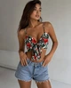 Топ на завязке женский Tezenis Разноцветный (1MT183 jungle (M)) - изображение 3