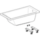 Ванна прямокутна з ніжками Selnova Square 180x80 554.386.01.1 Geberit - изображение 3