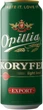 Упаковка пива Opillia Export Koryfei светлое фильтрованное 4.2% 0.5 л x 24 шт (4820158673514) - изображение 2