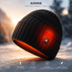 Электрическая шапка с подогревом ARRIS Black аккумуляторная 7.4 В — зимняя термошапка бини на флисе для спорта и охоты - изображение 2