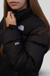 Жіночий Пуховик з вишивкою The North Face tnf 700 чорний XL - зображення 8