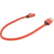 Дата кабель USB 2.0 AM to USB-C 0.25m QC3.0 PD 90° corner braided red Voltronic (YT-USB-TypeC-2.0m/R) - зображення 2