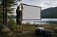 Экран для проектора 120" дюйма BIOSCOPE Touch 16:9 настенный портативный Стрейчевая ткань белая в комплекте крепление для дома и улицы универсальный экран для проектора путешествий полотно для фильмов офиса и дома - изображение 3