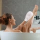 Перчатка для пилинга тела из 100% турецкого шелка Silk Glow Exfoliating Белая (AN0103708) - изображение 3